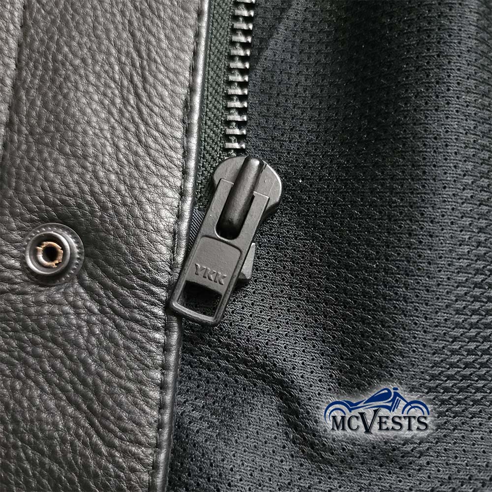 Diamond Pattern Club Vest with Premium Plush Naked Leather