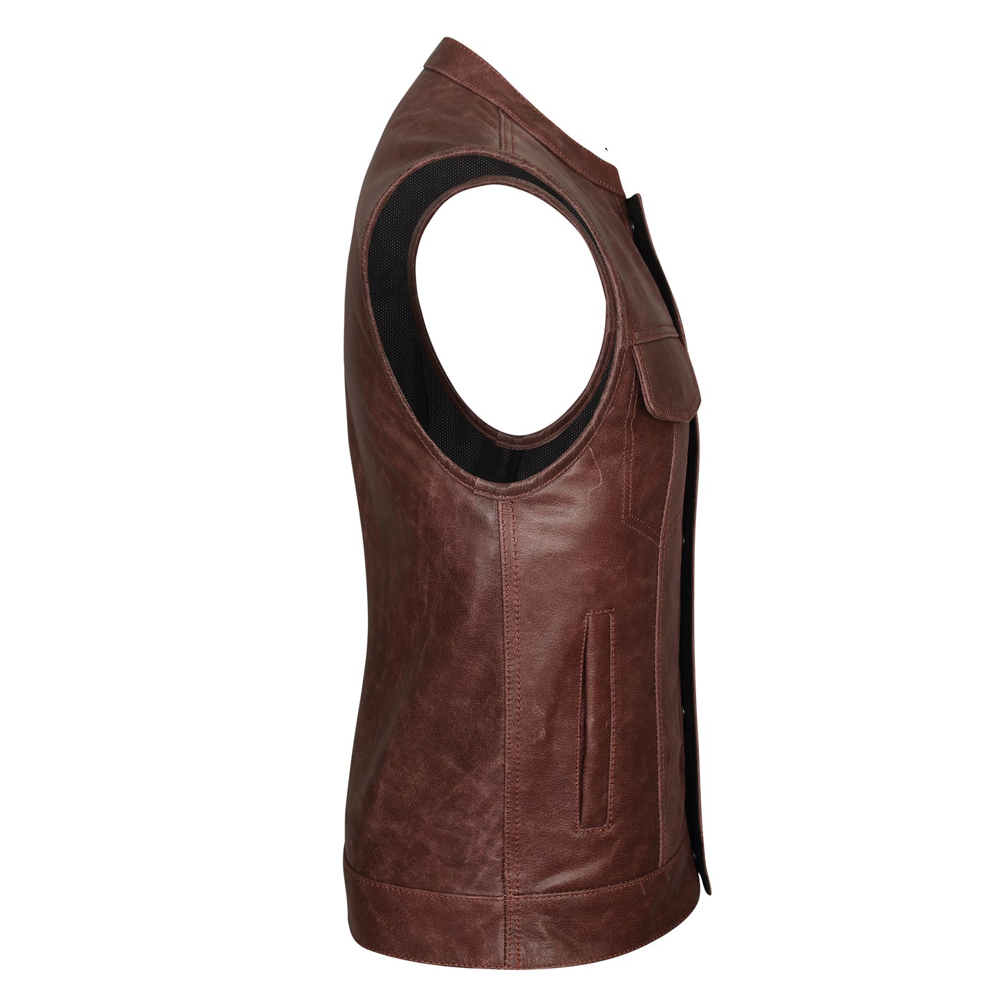 Scorched Rock - Leather Club Vest by MCVESTS