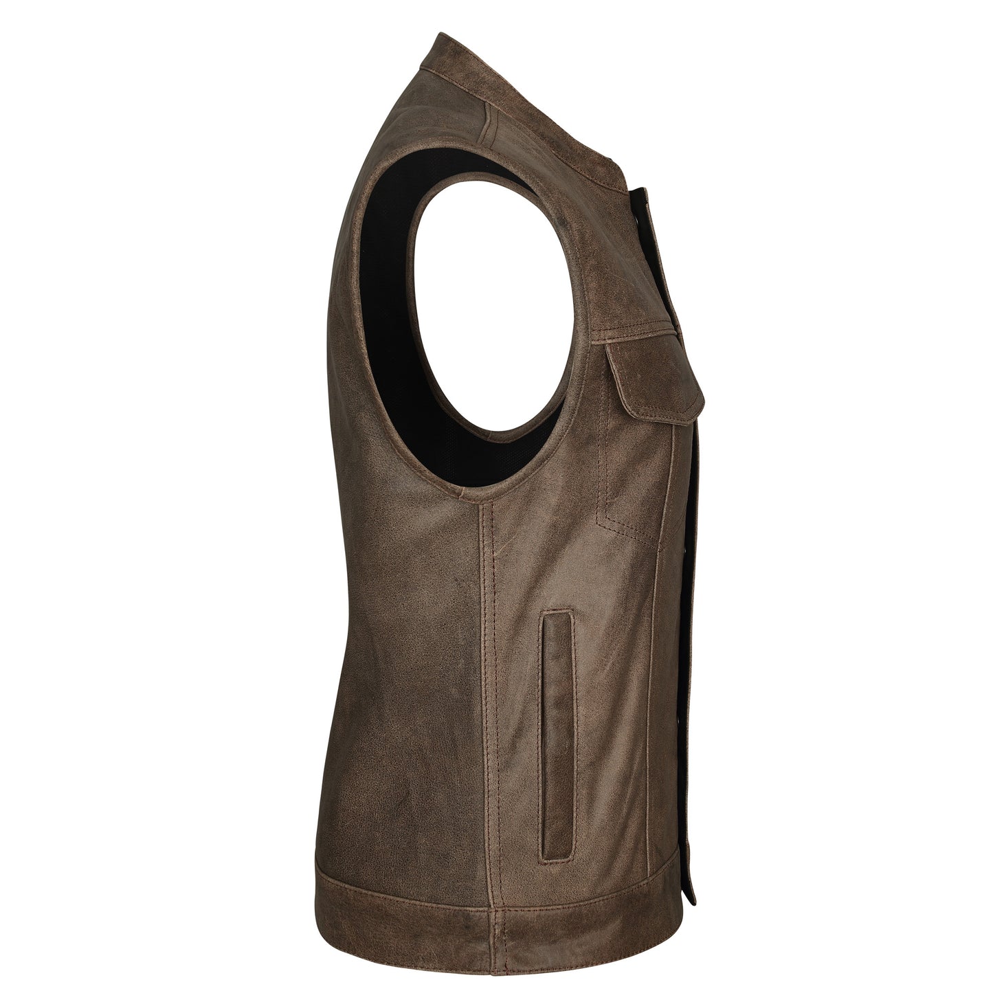 Dirty Rock Leather Club Vest by MCVESTS
