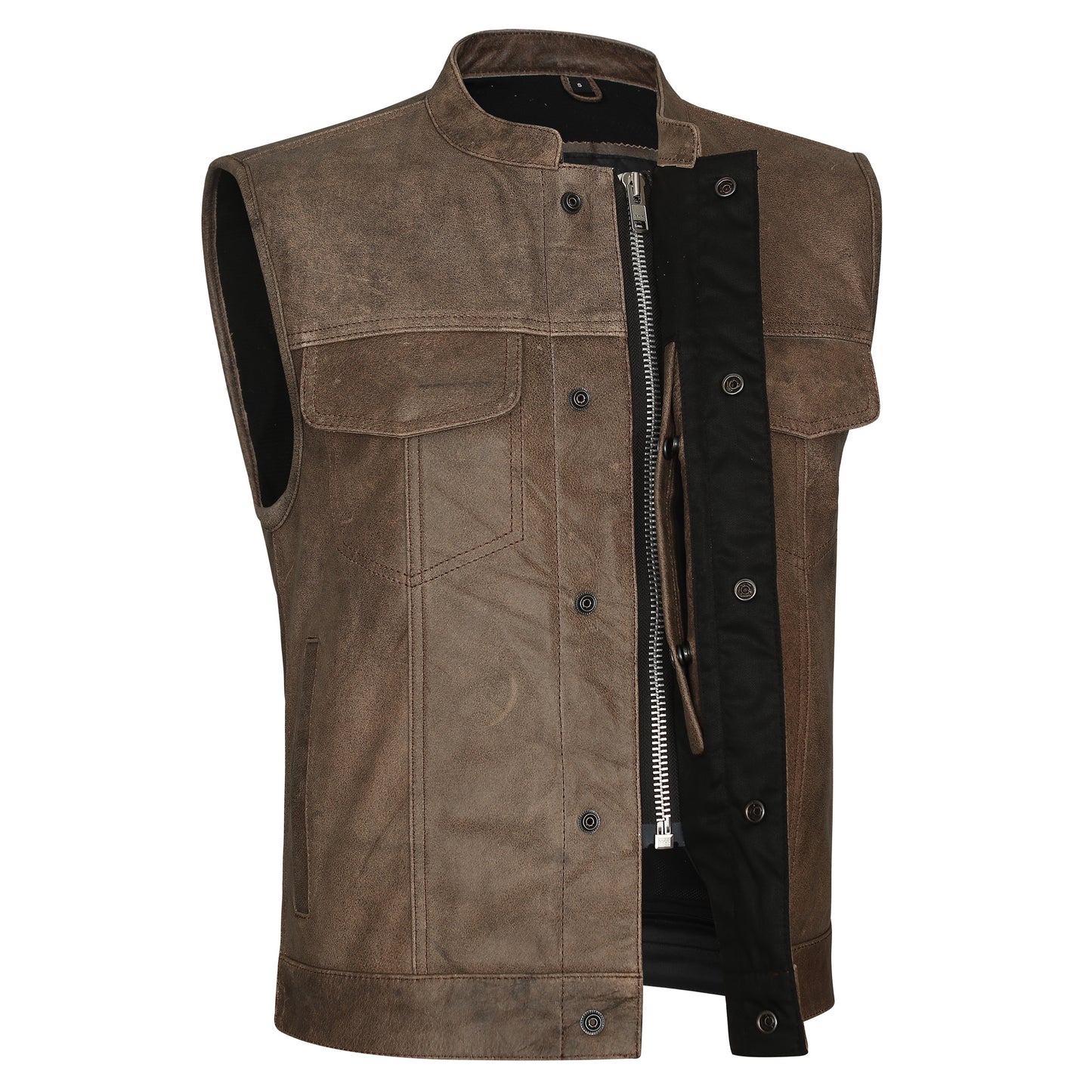 Dirty Rock Leather Club Vest by MCVESTS