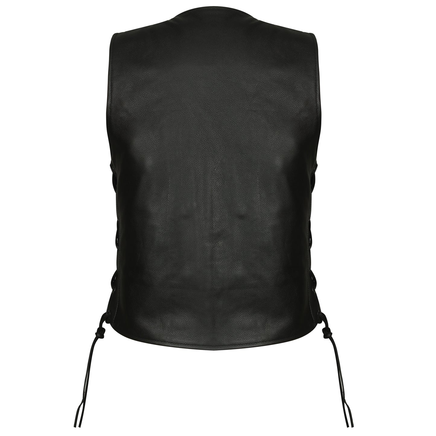 Ladies Side Lace Leather Vest