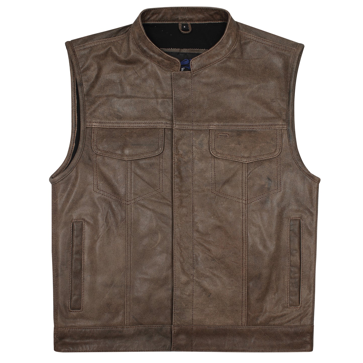 Dirty Rock Leather Club Vest by MCVESTS