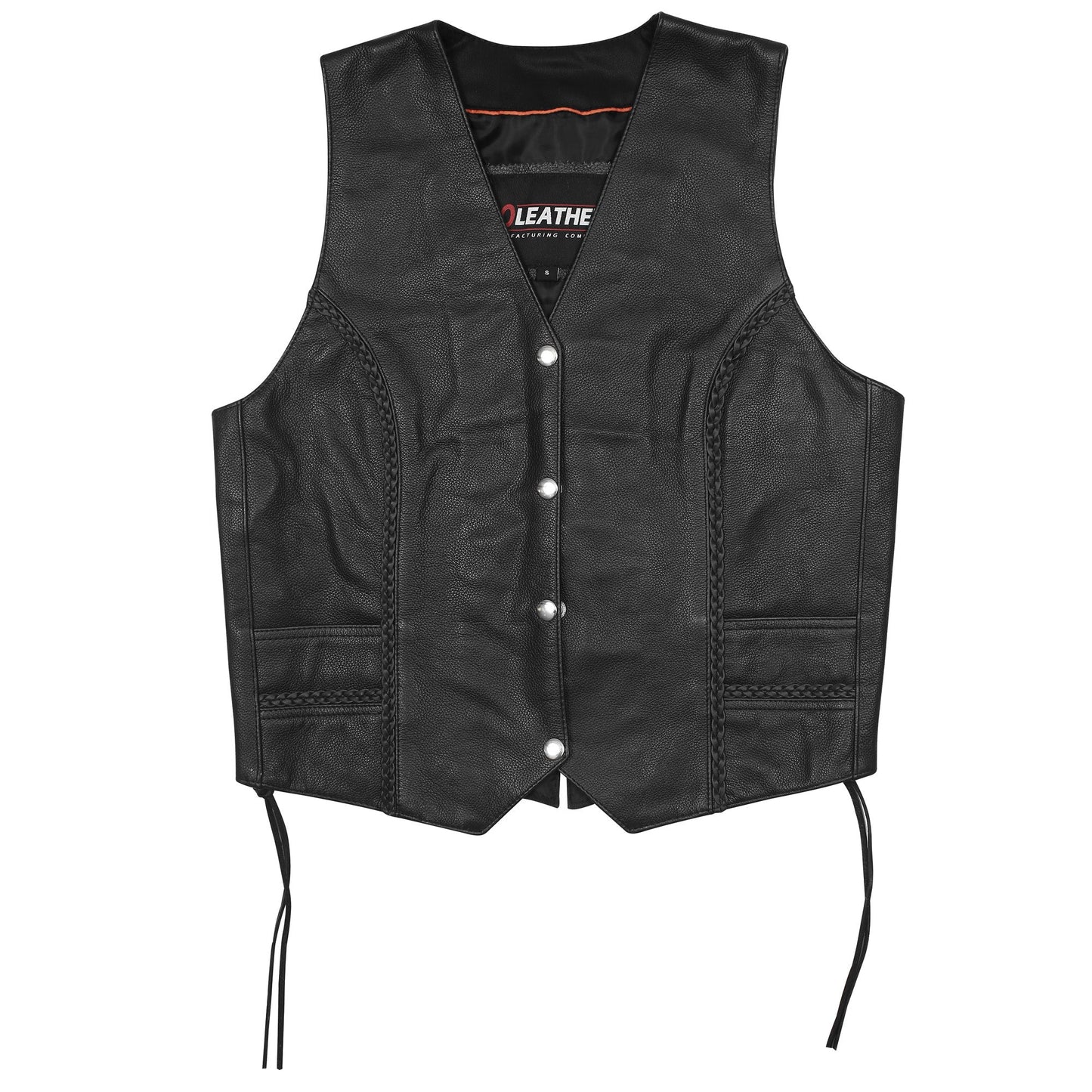 ELYSE - Ladies Laced Vest with Stylish Braid
