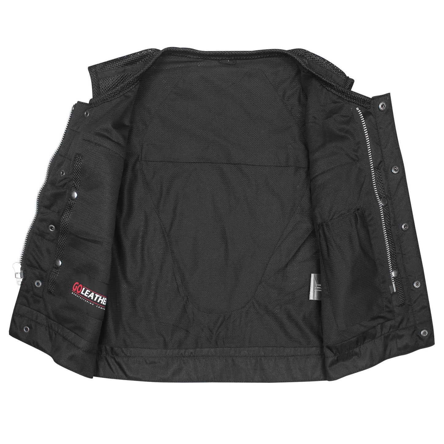 Moto Mesh Club Vest w/Rolled Collar