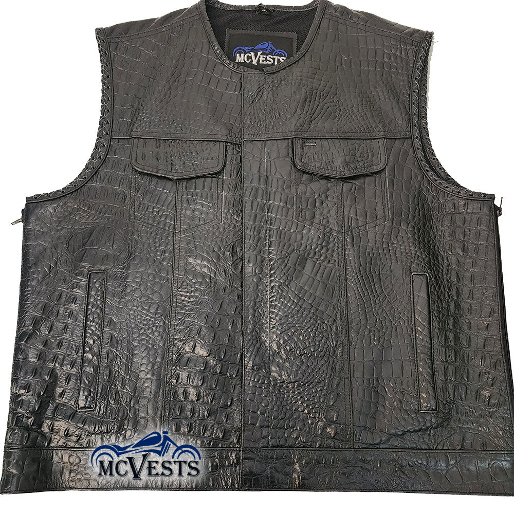 Crocodile Vest with Side Zippers and CCW Size 3X (52 Vest)