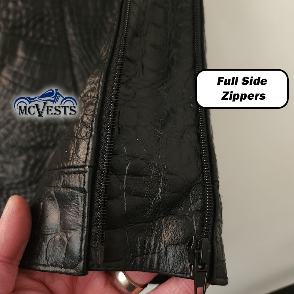Crocodile Vest with Side Zippers and CCW Size 3X (52 Vest)