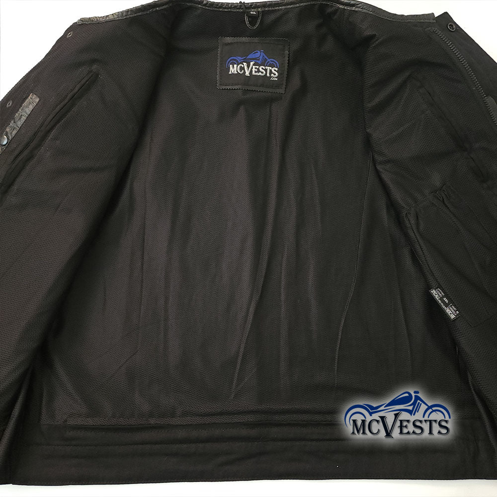 Crocodile Vest with Side Zippers and CCW Size 3X (52 Vest)