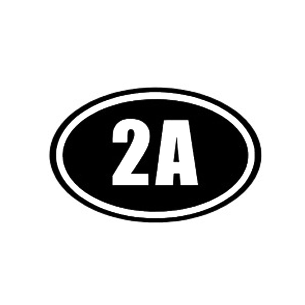 2A Oval Vinyl Decal (X2)