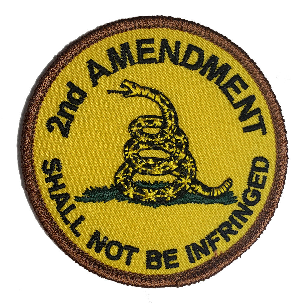 PATCH - 2nd Amendment Gadsden Round 3X3