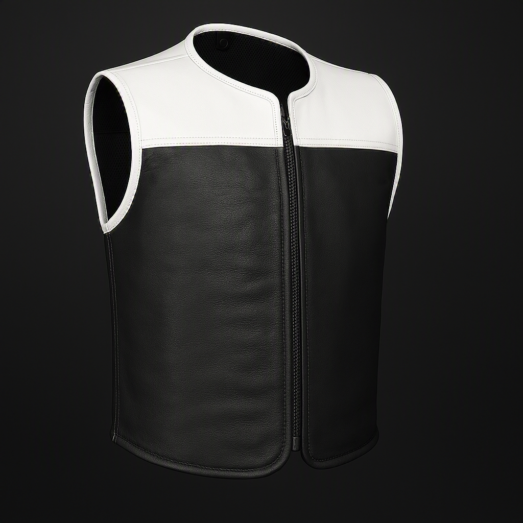 NEW! Euro Style Custom Motorcycle Vest | Slim Fit Biker Cut