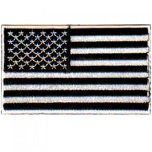 PATCH - USA Flag - Black and White 3X2