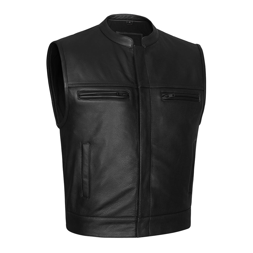 GUN548 Premium Leather Club Vest