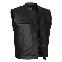 GUN548 Premium Leather Club Vest