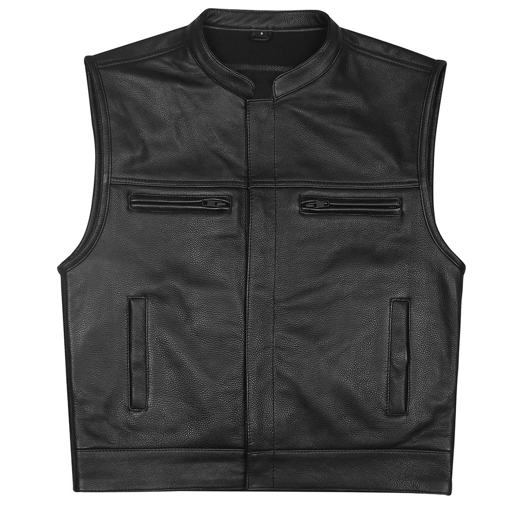 GUN548 Premium Leather Club Vest