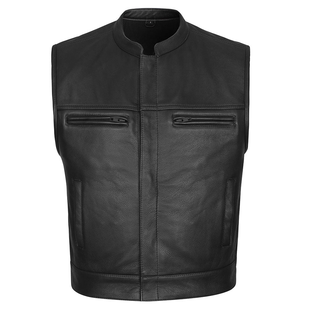 GUN548 Premium Leather Club Vest