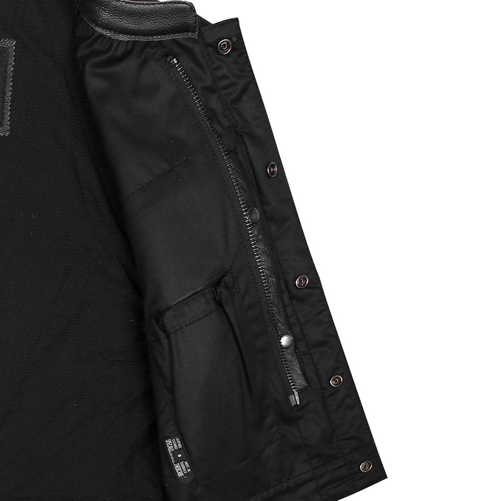 GUN548 Premium Leather Club Vest