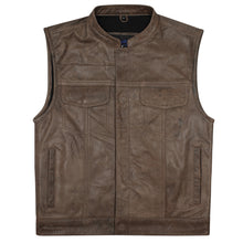 Dirty Rock Leather Club Vest by MCVESTS