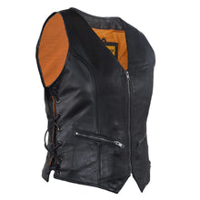 Ladies Concealed Carry Motorcycle Vest with Laces