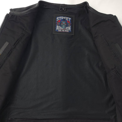 No Mercy Club Vest by Street Addiction™ - Premium Proper Fit Vest with Full Side Zippers