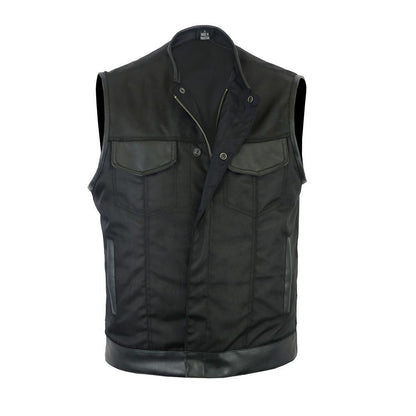 Textile Extremely Lightweight Club Vest with Rolled Collar