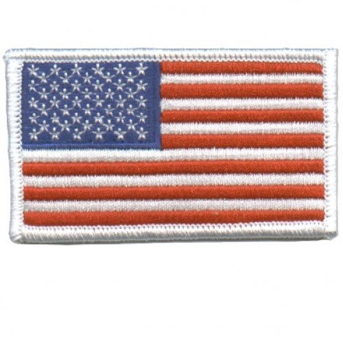 PATCH - USA Flag - White Border 3X2