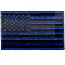 PATCH - USA Flag - Black and Blue 3X2