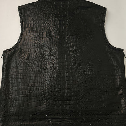 Crocodile Custom Vest with Side Zippers and CCW Size 3X (52 Vest)