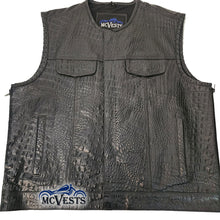 Crocodile Custom Vest with Side Zippers and CCW Size 3X (52 Vest)