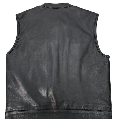 Premium Plush Leather Vest with Bandana Liner - Size Medium (42)