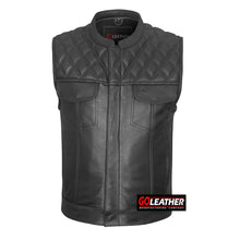 Onyx - Premium Leather Diamond Vest