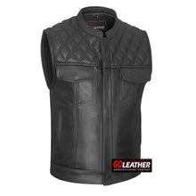 Onyx - Premium Leather Diamond Vest