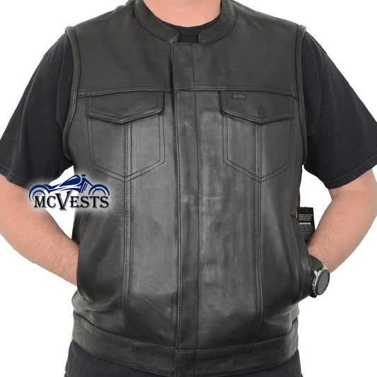 Concealed Snaps Premium Naked Vest - GUN500