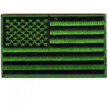 PATCH - USA Flag - Green and Black 3X2