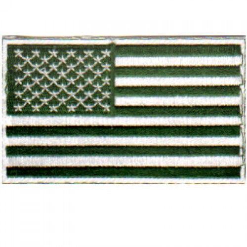 PATCH - USA Flag - Green and White 3X2