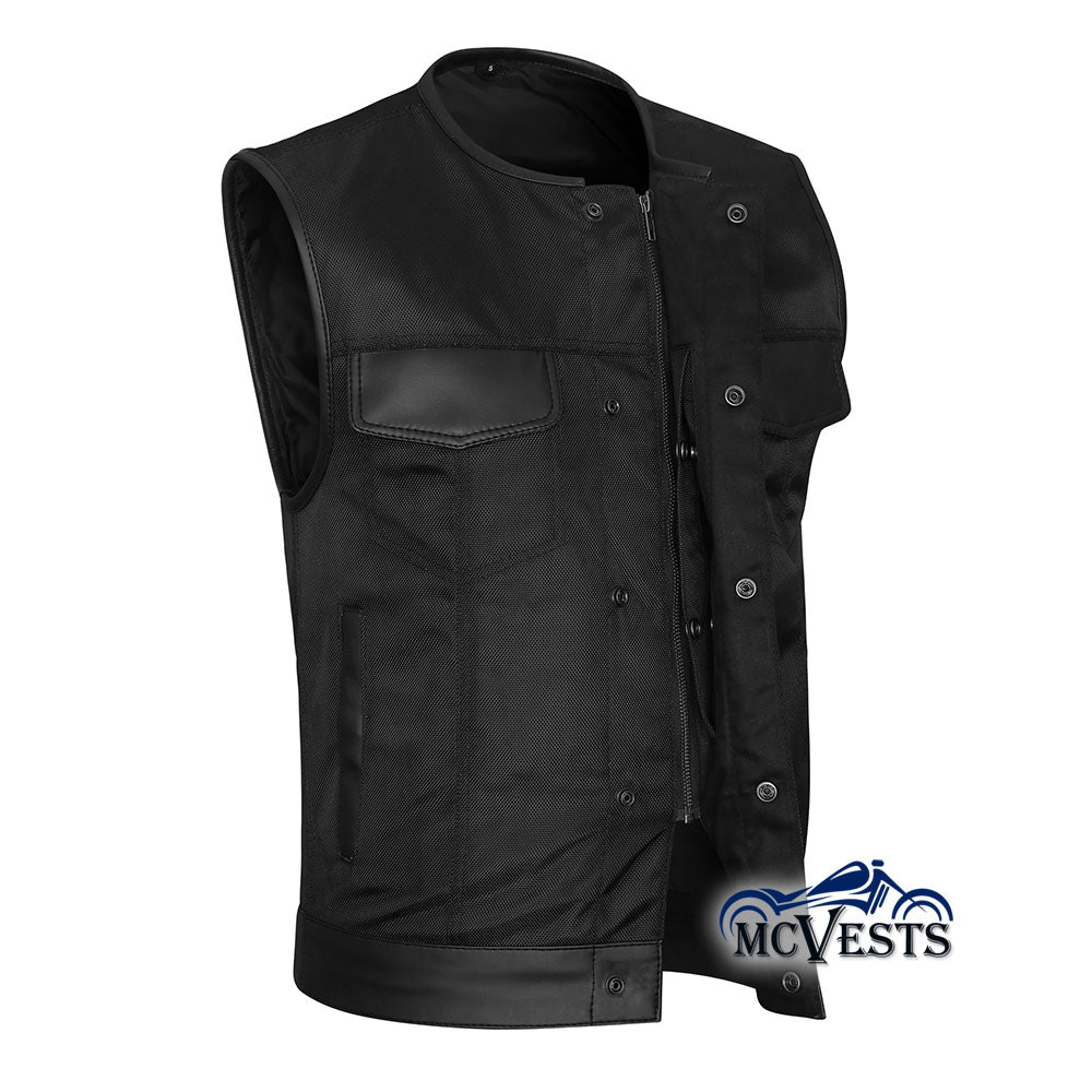 Textile Extremely Lightweight Club Vest with Rolled Collar
