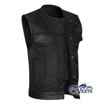 Textile Extremely Lightweight Club Vest with Rolled Collar