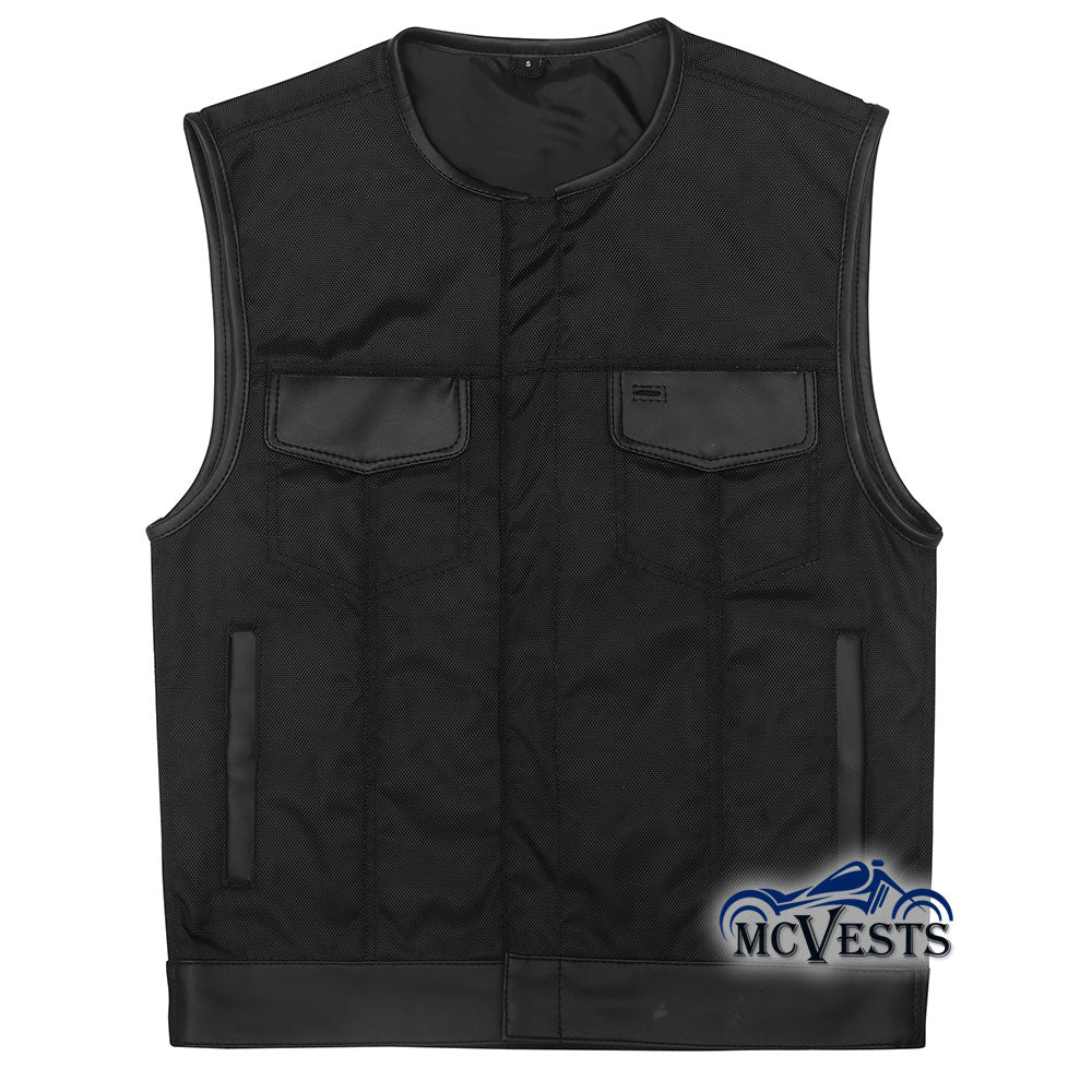 Textile Extremely Lightweight Club Vest with Rolled Collar – MCVESTS