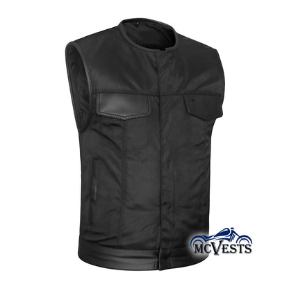 Textile Extremely Lightweight Club Vest with Rolled Collar