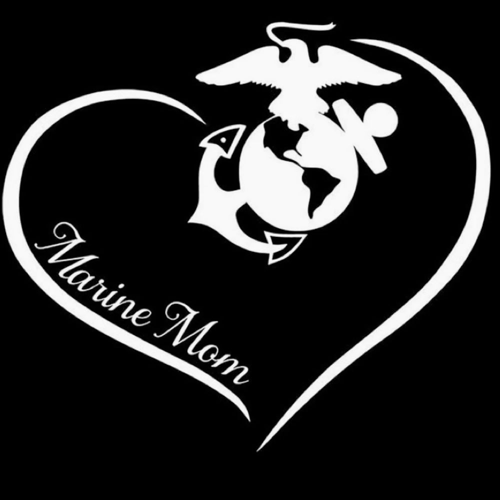 Marine Mom Vinyl Decal (X2)