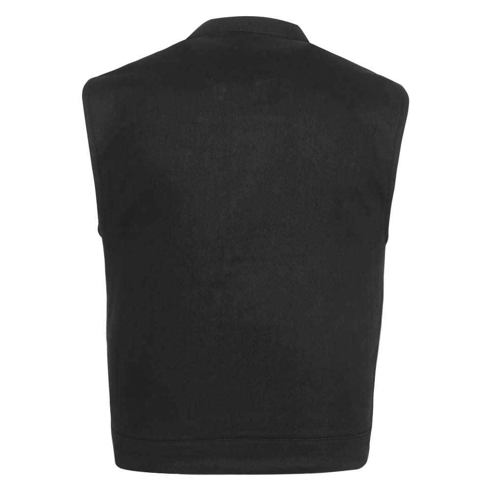 Black Denim Club Style Vest