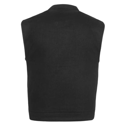 Black Denim Club Style Vest