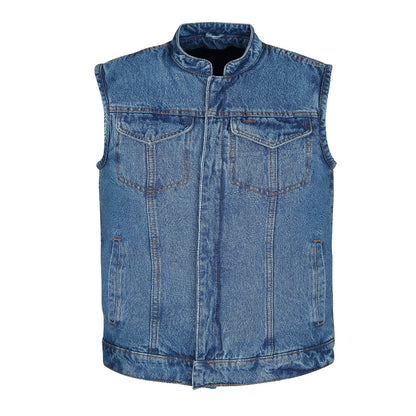 Light Blue Denim Club Vest