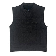 Charcoal Denim Vest with Mesh Liner - Size Small (41)