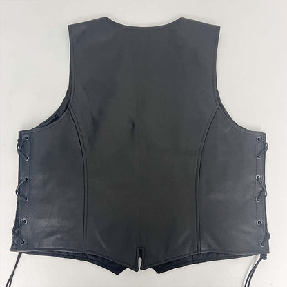 Ladies DS271 Leather Vest by DSM - Size 2X (46)