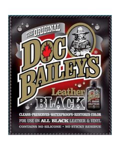 Doc Baileys Leather Black - Cleans-Preserves-Waterproofs-Restores Color
