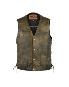 Antique Brown Concealed Carry Vest - DS107 