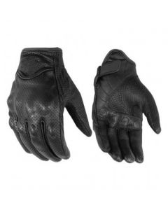Perforated Sporty Glove with Rubberized Knuckle Protection
