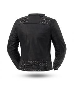 Women's Black Widow Motorcycle Jacket by First Manufacturing
