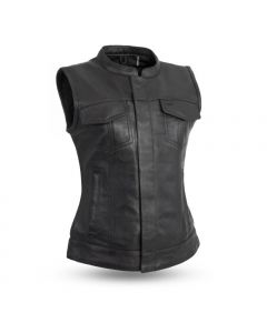 Ladies First Manufacturing Sheepskin Leather Vest - Ludlow
