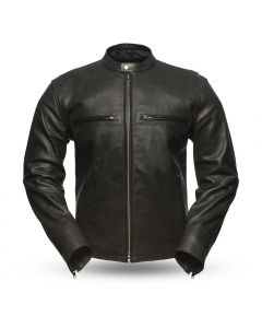 Turbine Perforated Leather Jacket by First Manufacturing